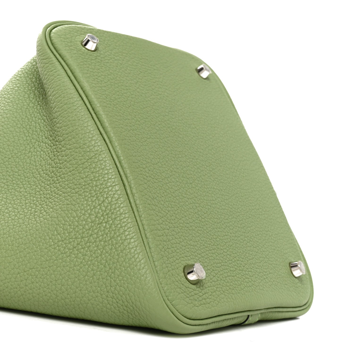 Hermes Taurillon Clemence Picotin Lock 22 MM Vert Criquet 9 of 10
