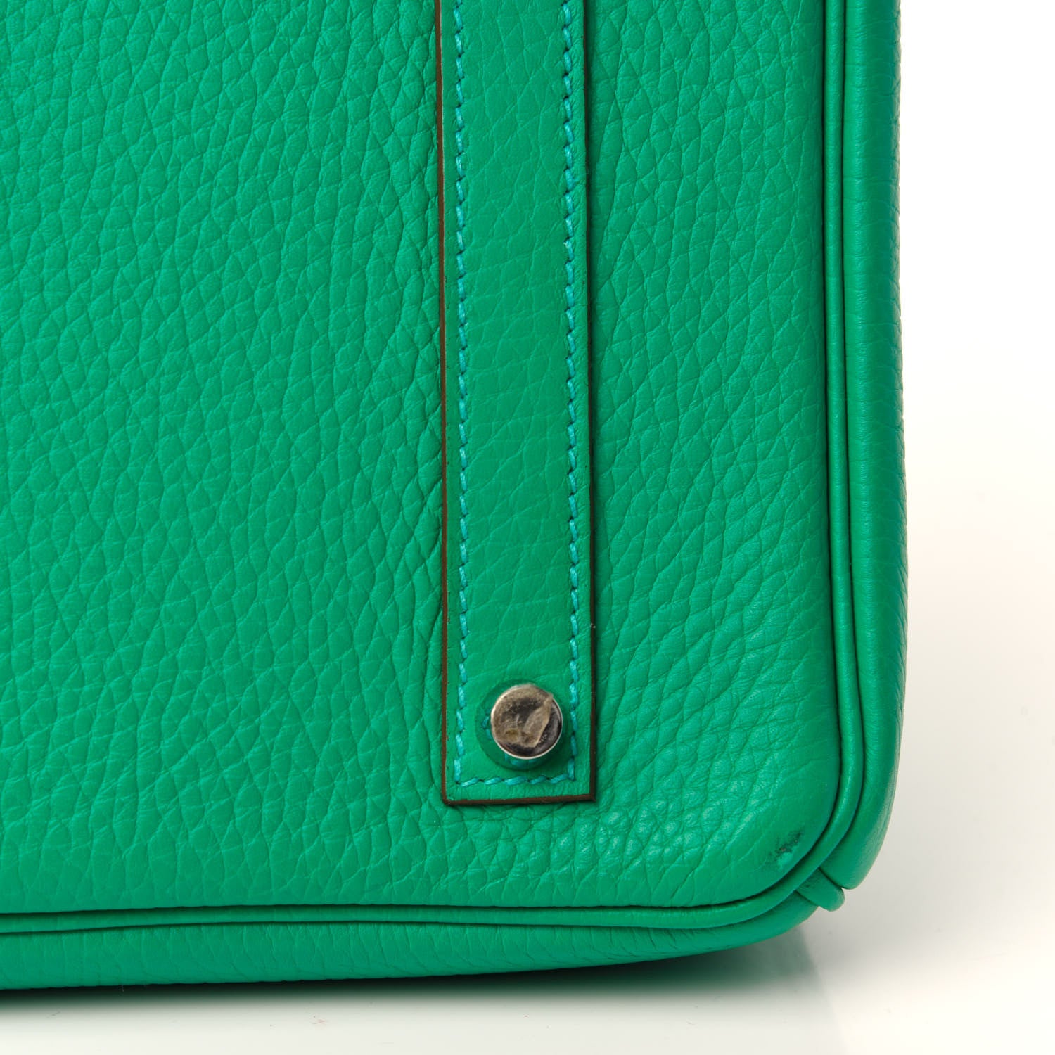 Hermes Taurillon Clemence Birkin 35 Menthe 11 of 14