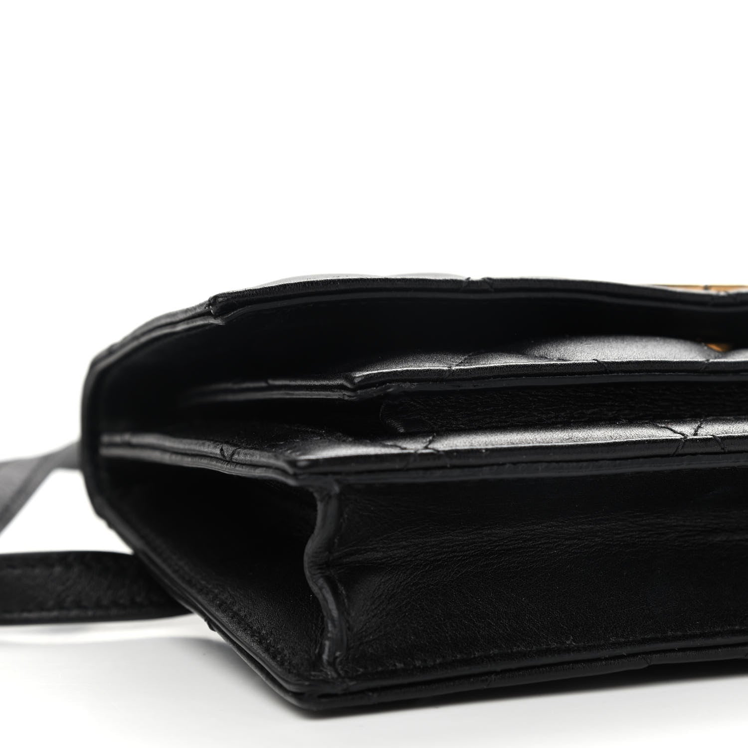 Balenciaga Nappa Calfskin Quilted XS Sharp Belt Bag Black 7 of 9