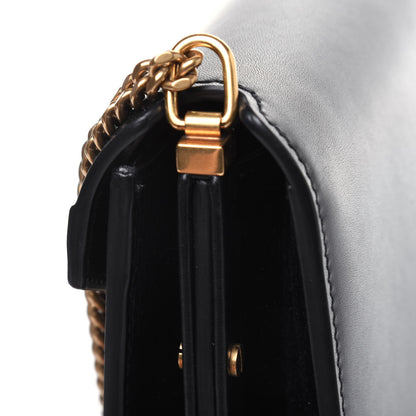 Saint Laurent Smooth Calfskin Monogram Cassandra Clasp Bag Black 13 of 15