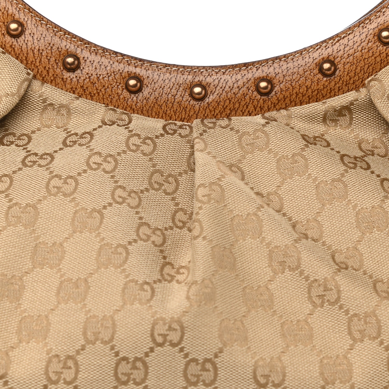 Gucci Monogram Bamboo Handle Bag Brown 7 of 9