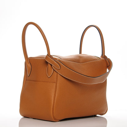 Hermes Taurillon Clemence Lindy 34 Cognac 3 of 7