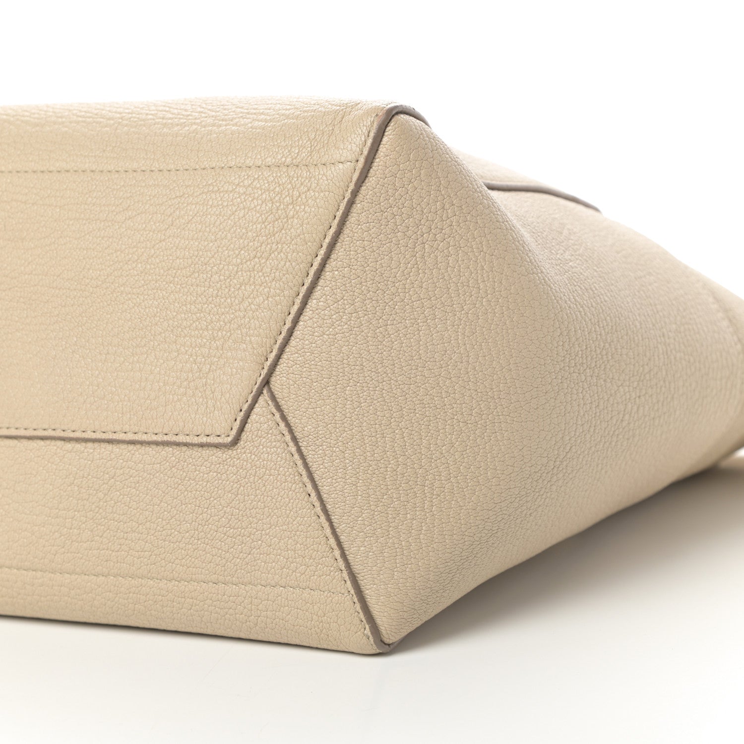 Celine Soft Grained Calfskin Sangle Bucket Bag Dune 9 of 13