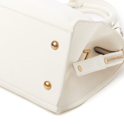 Saint Laurent Calfskin Small Classic Y Cabas White 8 of 16