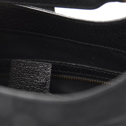 Gucci Monogram Piston Lock Jackie O Hobo Black 9 of 10