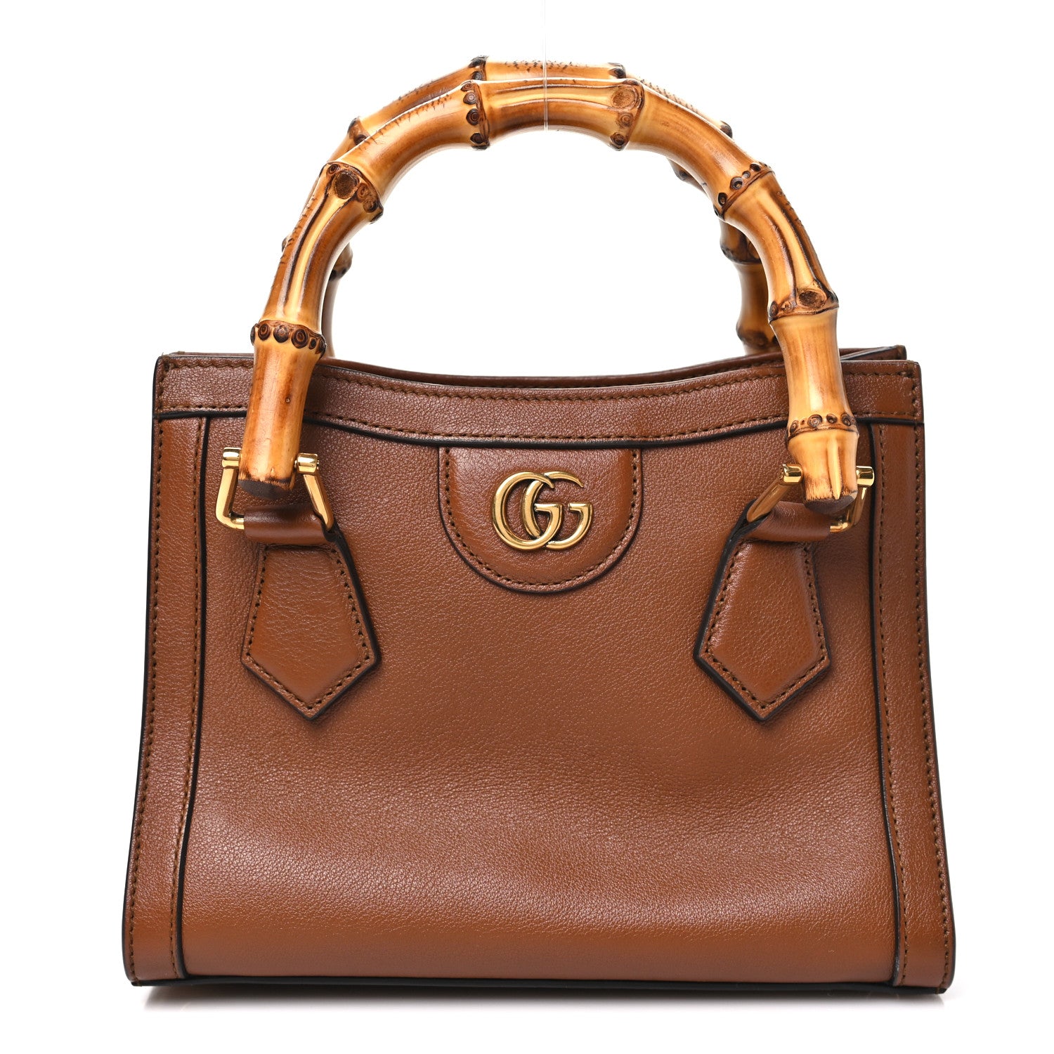 Gucci Wonka Grain Calfskin Mini Diana Tote Bag Cuir 1 of 11