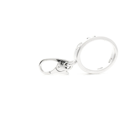 Cartier 18K White Gold Diamond LOVE Ring Charm 3 of 4