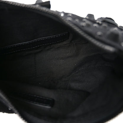 Balenciaga Denim Embellished Le Cagole Shoulder Bag XS Black 5 of 12