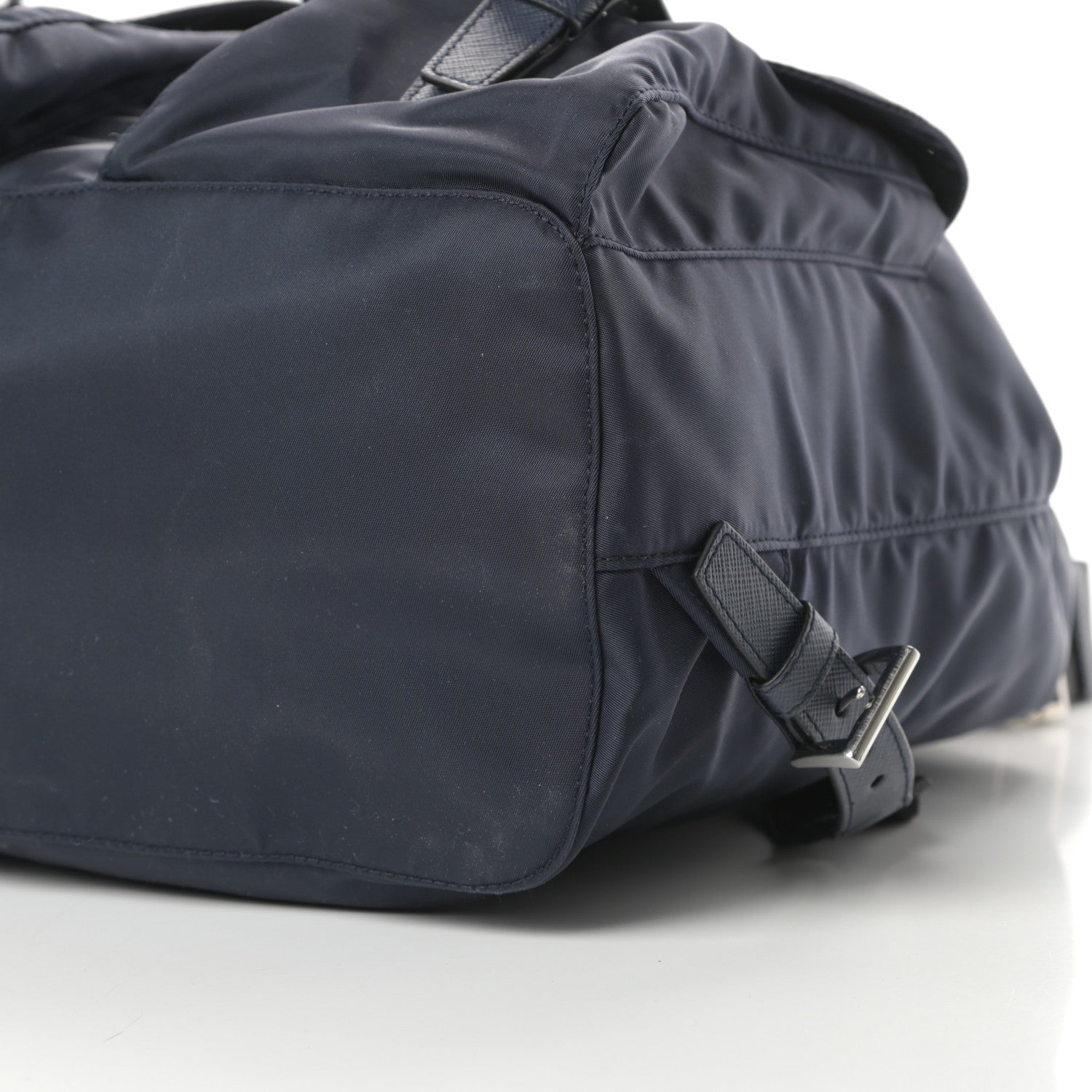 Prada Tessuto Nylon Medium Backpack Blue Black 11 of 12