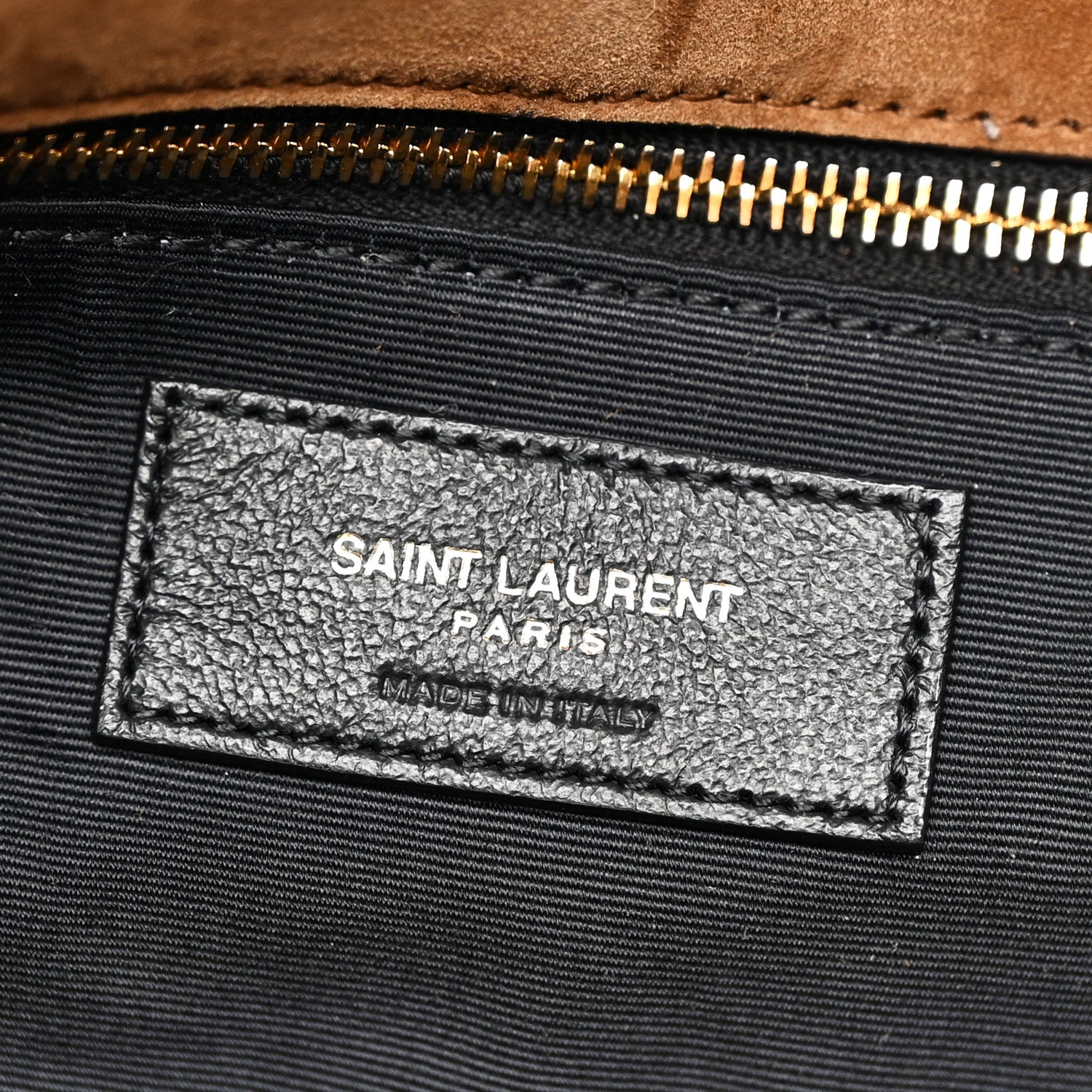 Saint Laurent Suede Large Calypso Caramel Cognac 6 of 11