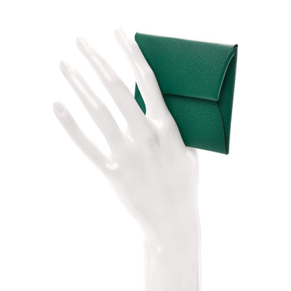 Hermes Epsom Bastia Coin Purse Vert Vertigo 2 of 6