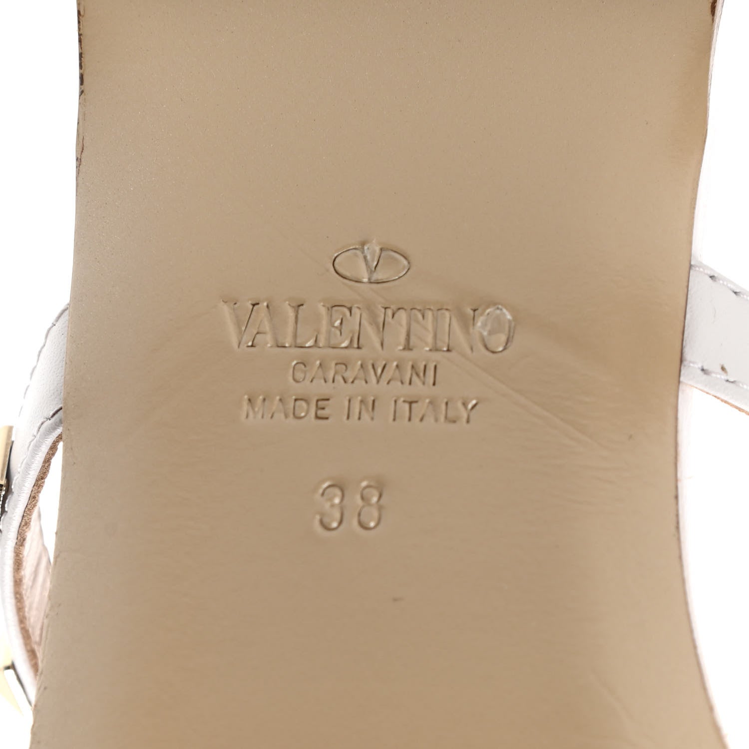 Valentino Garavani Nappa Rockstud Caged Flat Slide Sandals 38 Optic White 6 of 8