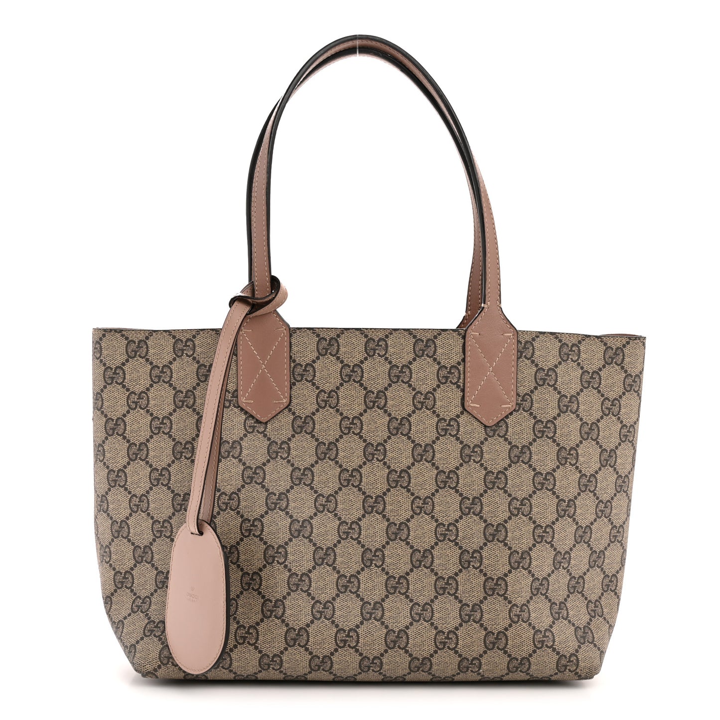 GG Supreme Monogram Small Reversible Tote Dark Cipria