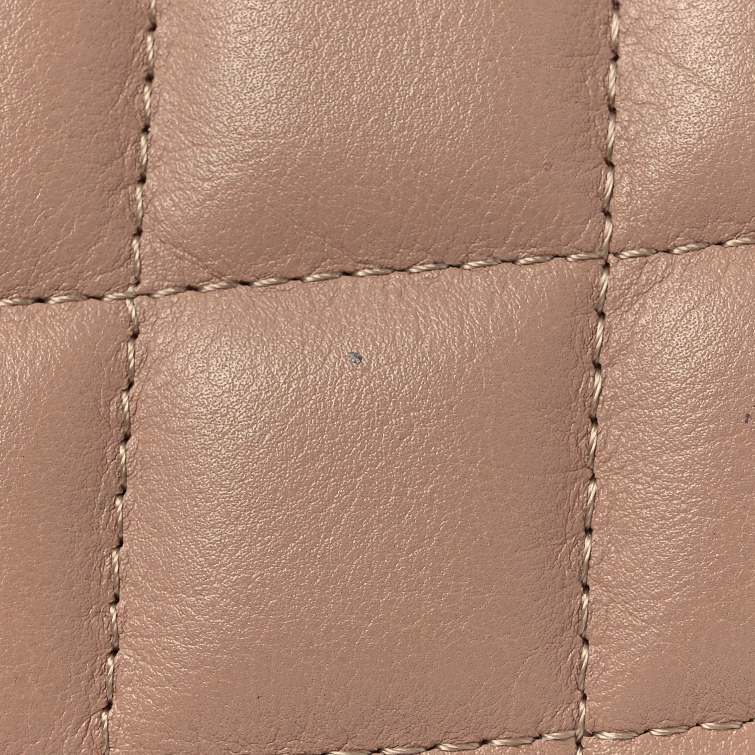 Chanel Calfskin Quilted Logo Flap Case Beige 14 of 15