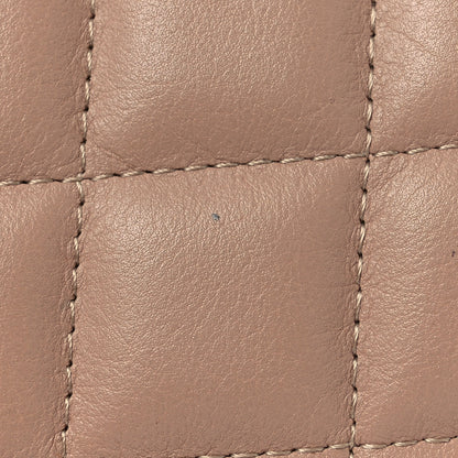 Chanel Calfskin Quilted Logo Flap Case Beige 14 of 15