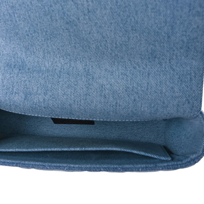 Christian Dior Denim Macrocannage Medium Caro Bag Blue 5 of 9