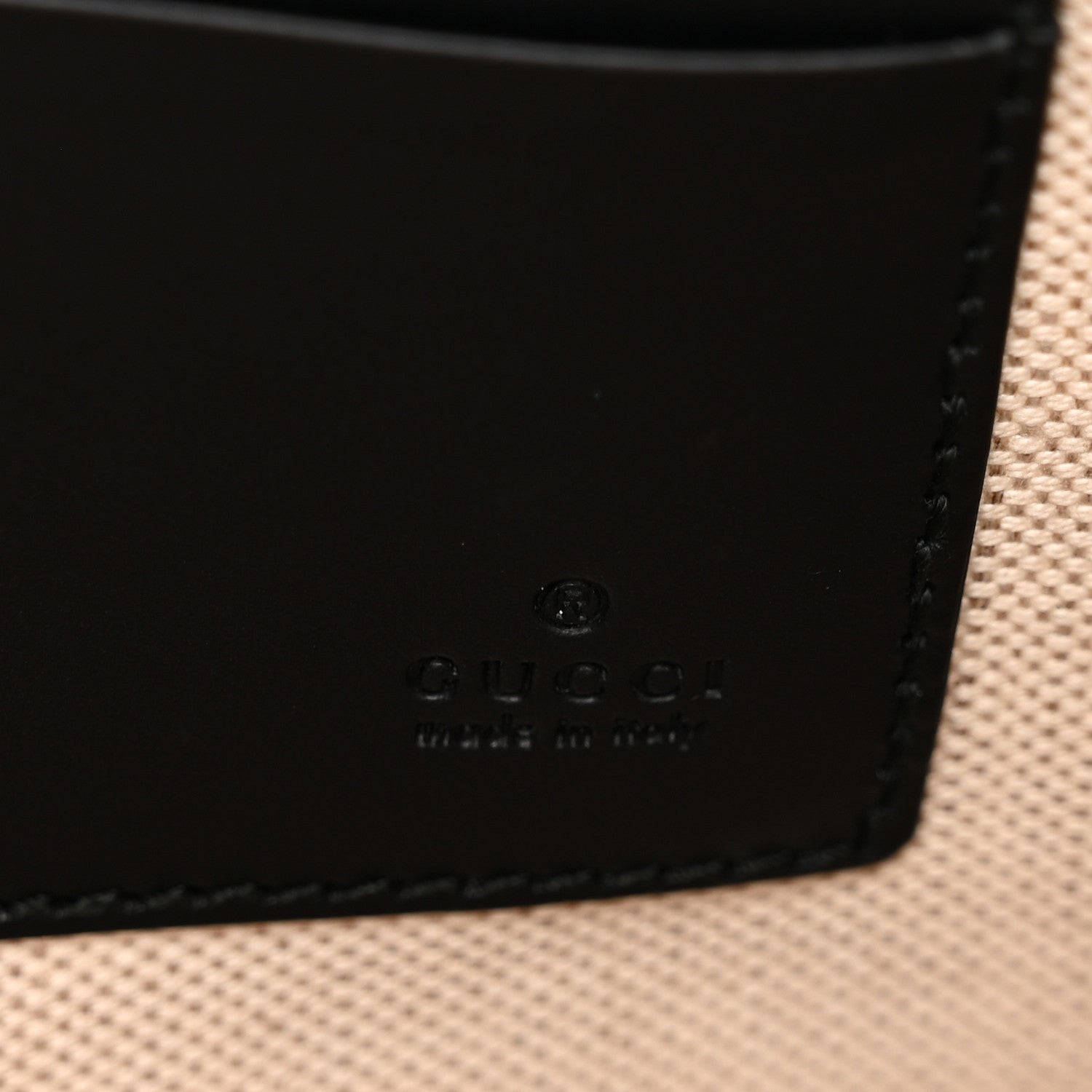 Gucci GG Supreme Monogram Kingsnake Zip Wristlet Pouch Black Grey 6 of 8