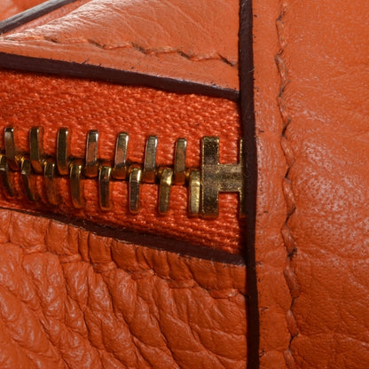 Hermes Taurillon Clemence Lindy 34 Orange 10 of 18