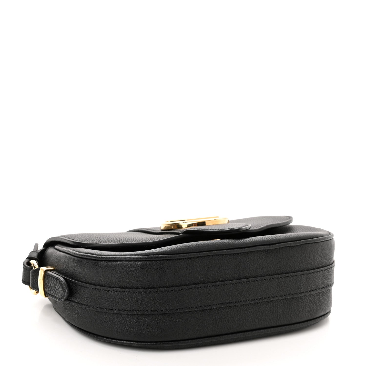 Louis Vuitton Grained Calfskin LV Pont 9 Soft MM Black 4 of 10