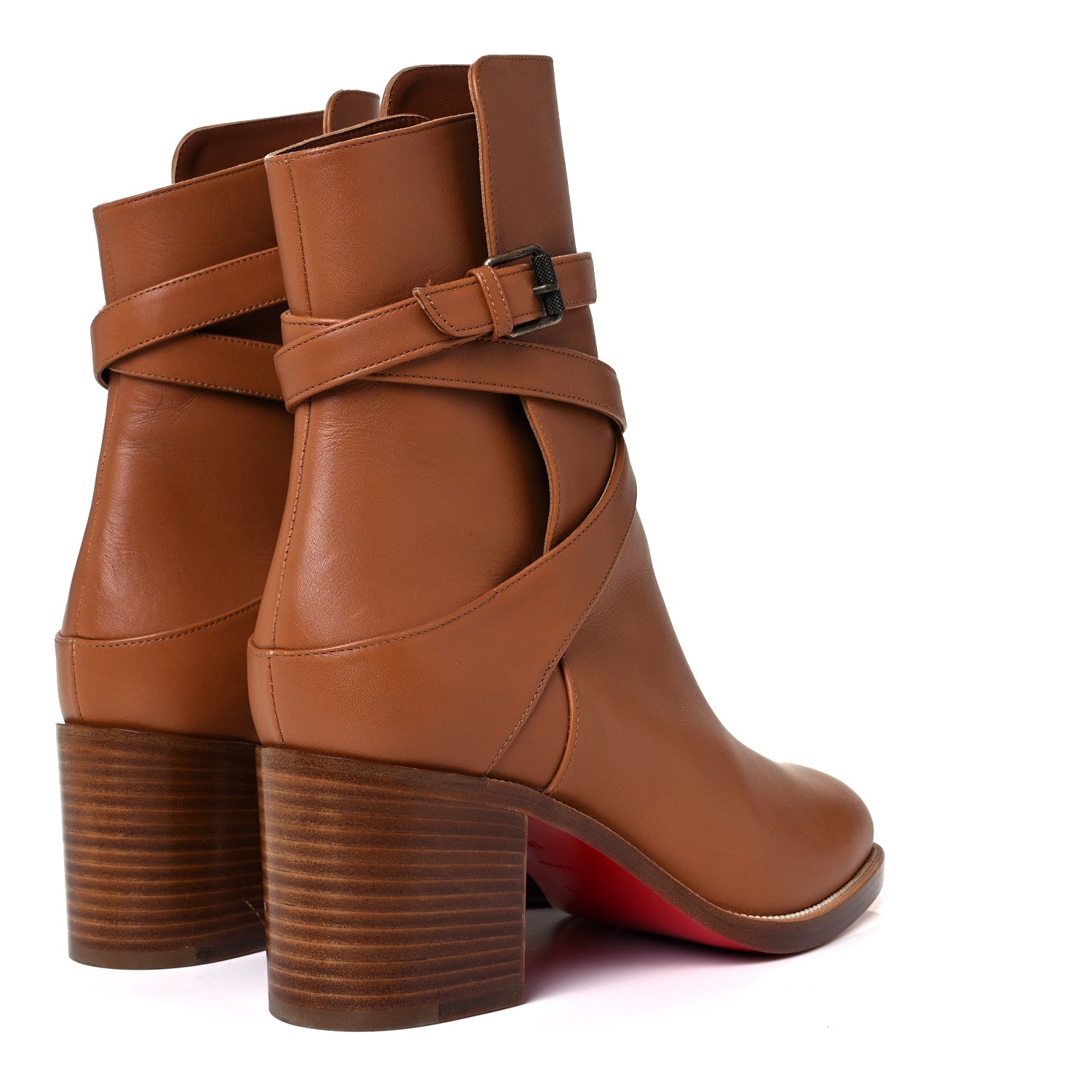 Christian Louboutin Calfskin Karistrap 70 Ankle Boots 38 Cuoio 4 of 6