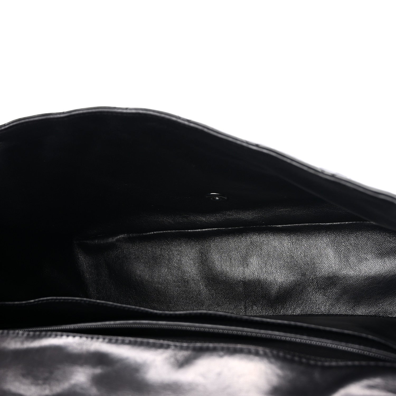 Chanel Patent Calfskin Sparkle Quilted Maxi Single Flap Black 5 of 10