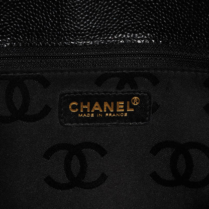Chanel Caviar Square Stitched Shoulder Bag Black 6 of 7