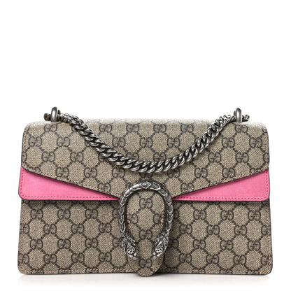 Gucci GG Supreme Monogram Small Dionysus Shoulder Bag Pink 1 of 12