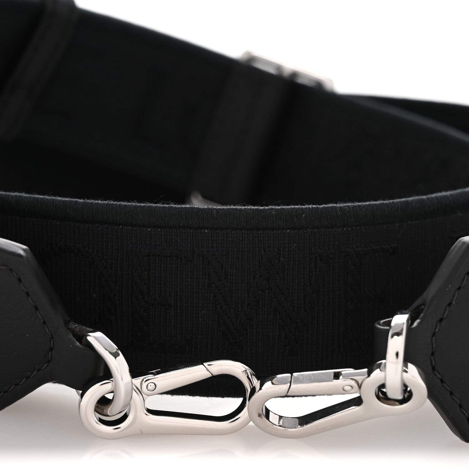 Loewe Calfskin Jacquard Webbing Anagram Strap Black 5 of 7