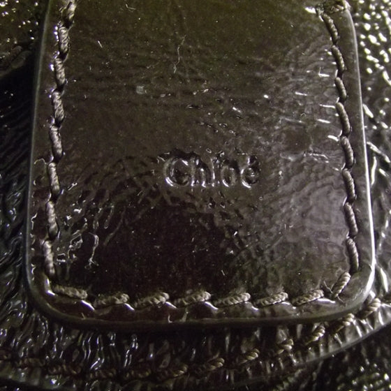 Chloe Crinkled Patent Betty Shoulder Bag Brown 12 of 14