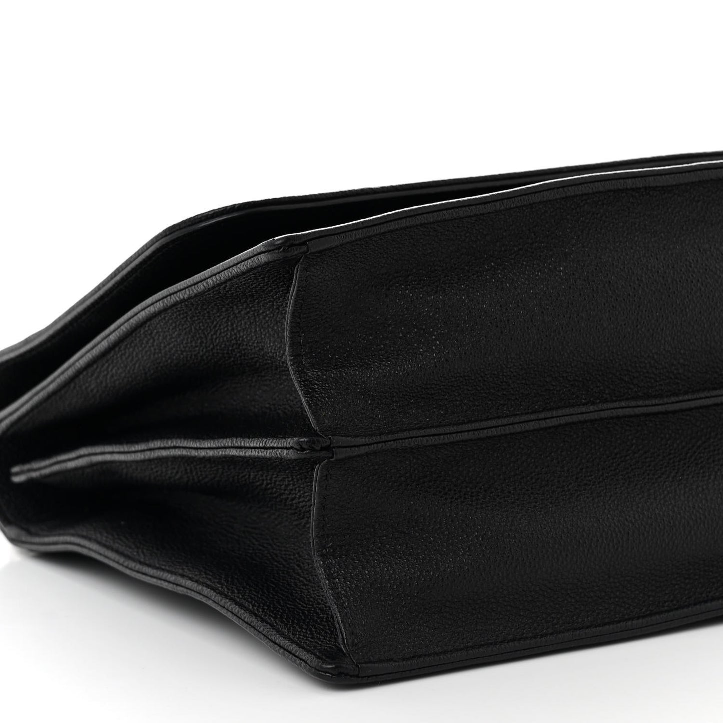 Grained Calfskin Diorama Satchel Black