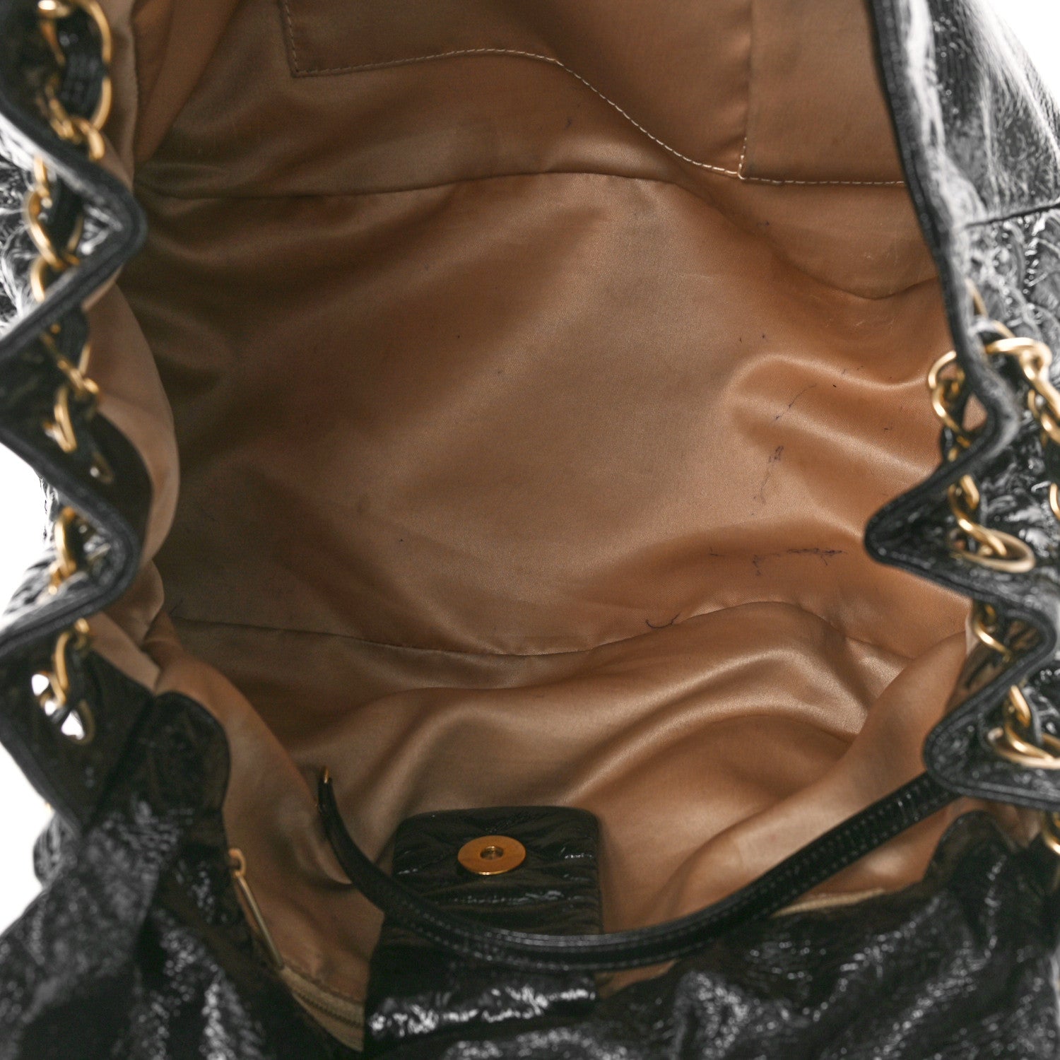 Chanel Vinyl XL Rock and Chain Flap Black 5 of 11