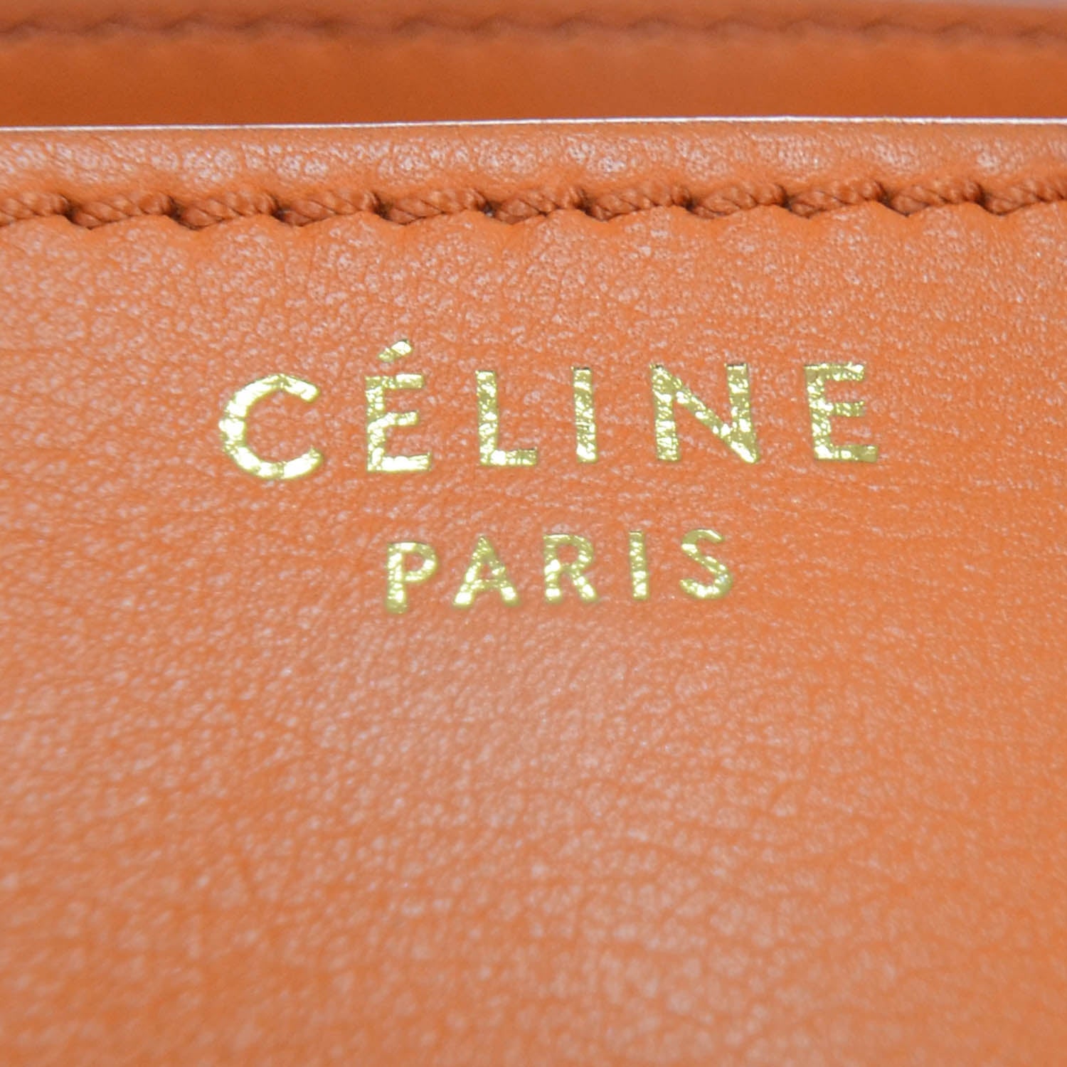 Celine Smooth Calfskin Mini Envelope Luggage Orange 9 of 12