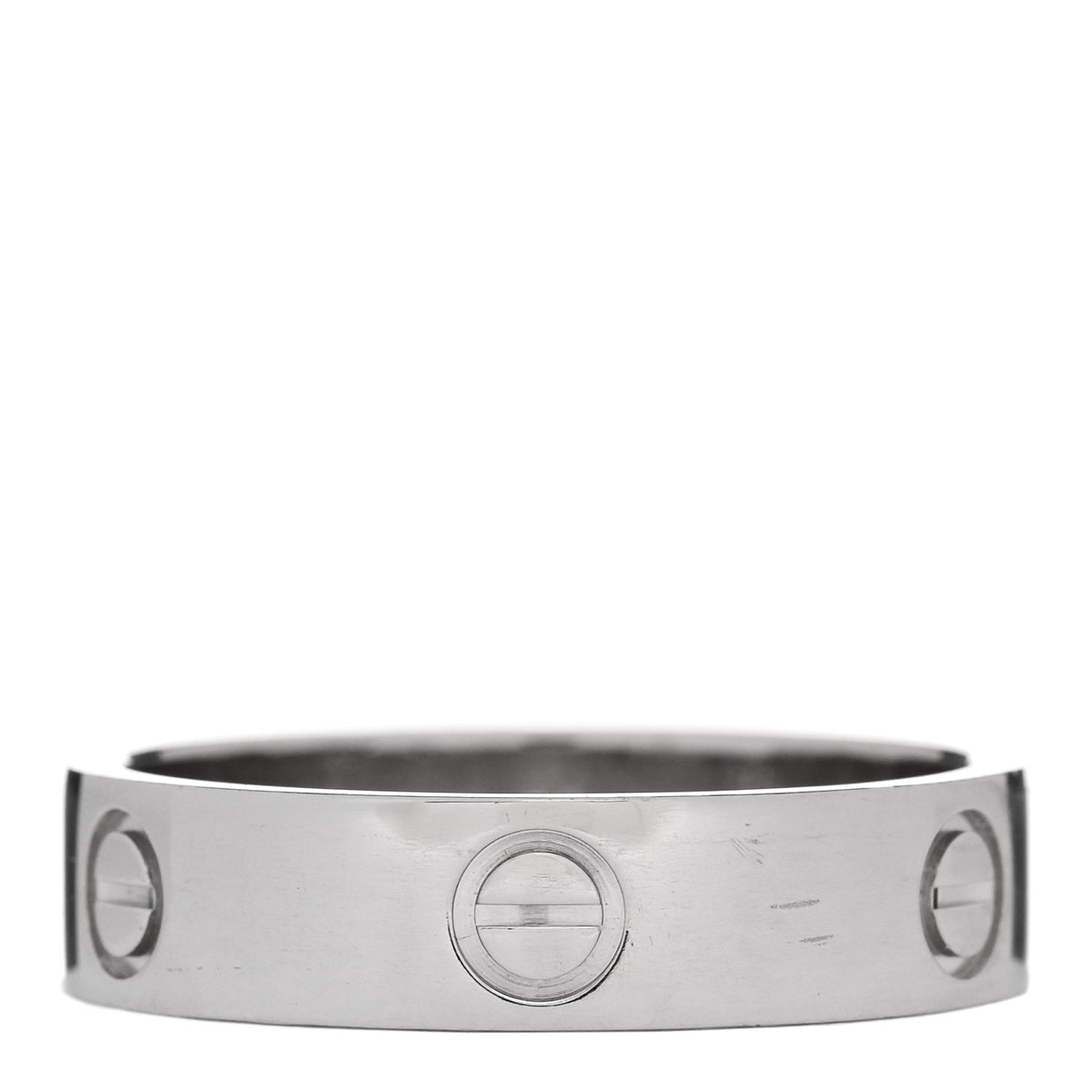 Cartier 18K White Gold 5.5mm LOVE Ring 63 10.25 3 of 5