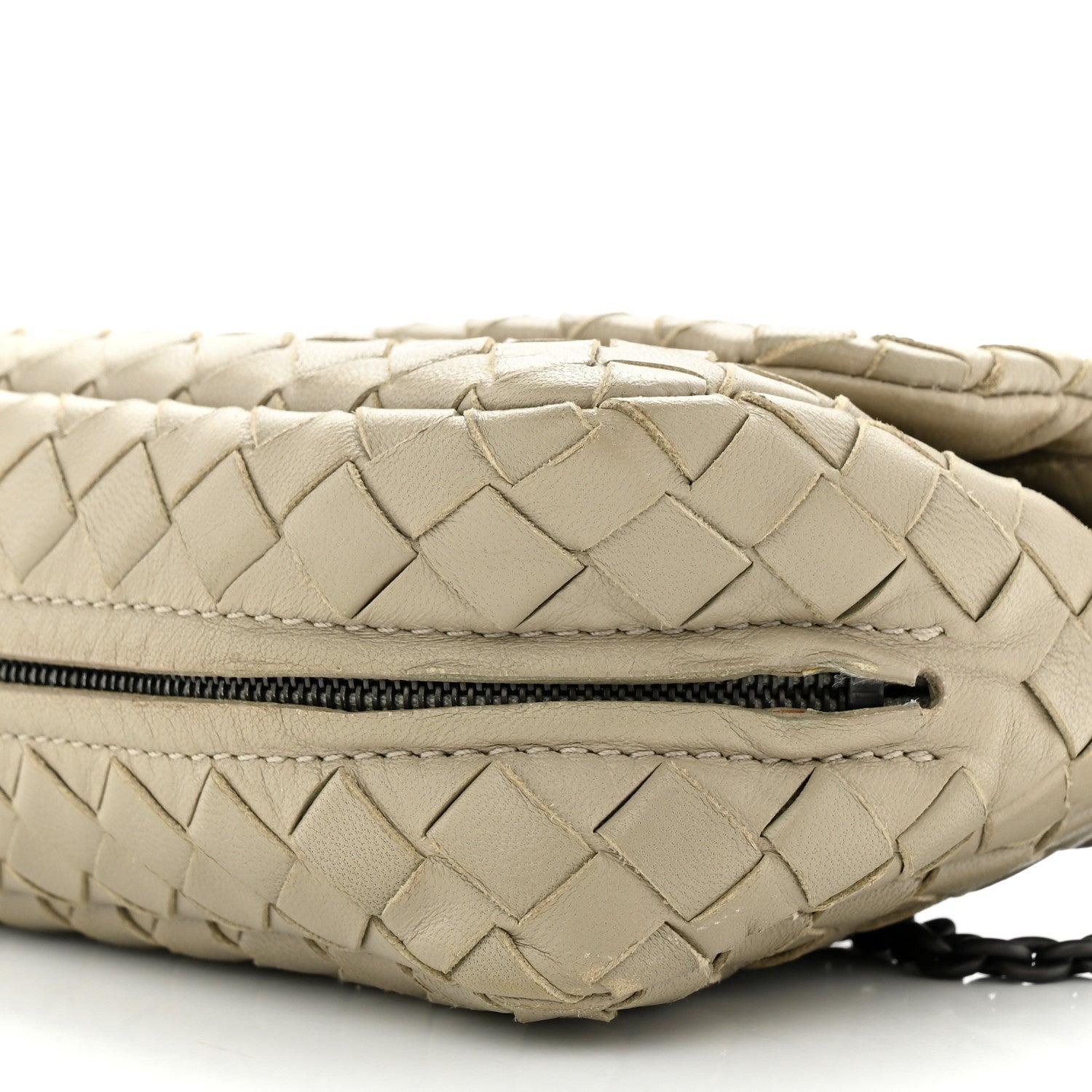 Bottega Veneta Nappa Intrecciato Mini Chain Messenger Fume 12 of 12