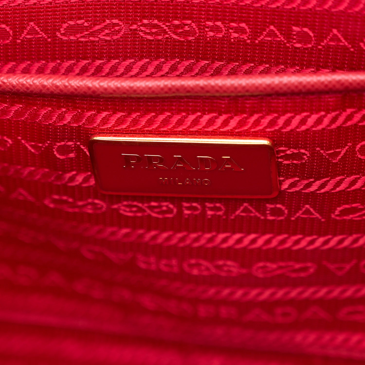 Prada Saffiano Lux Medium Tote Fuoco 6 of 11