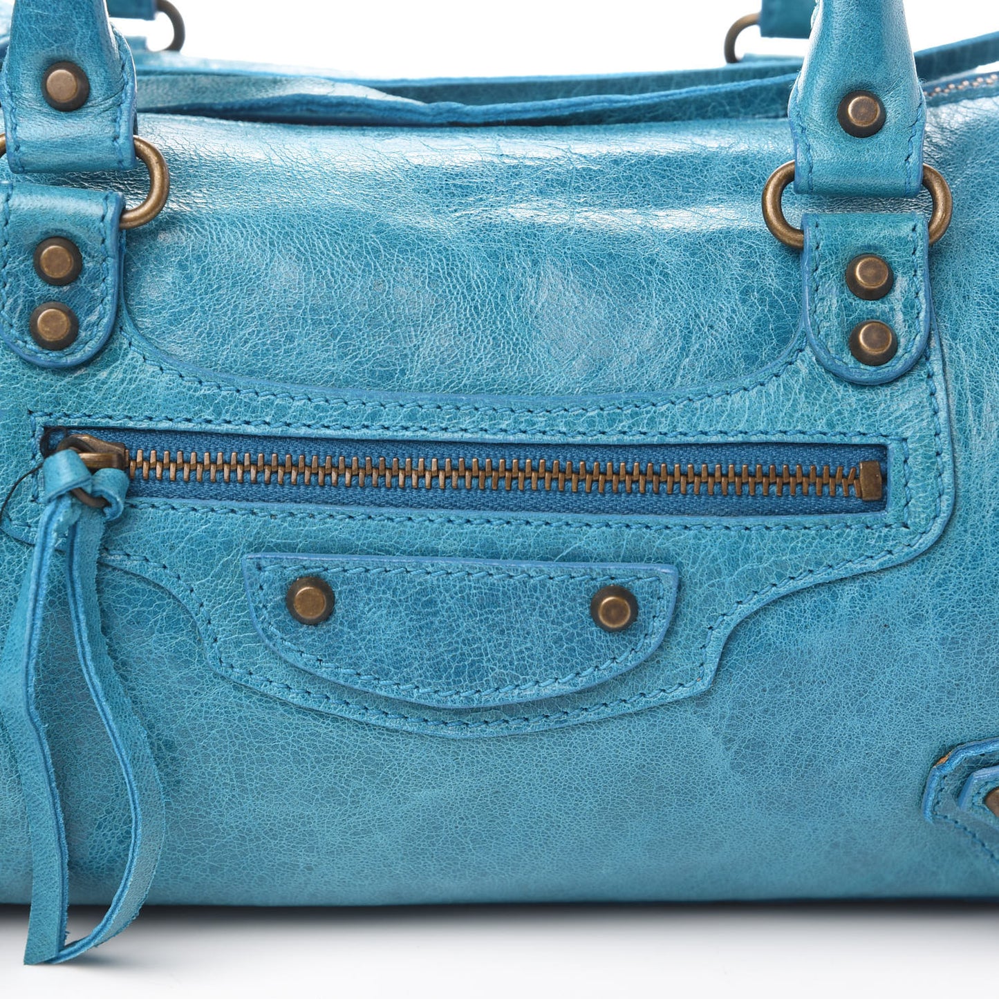 Chevre Classic Hardware Mini Twiggy Aquamarine