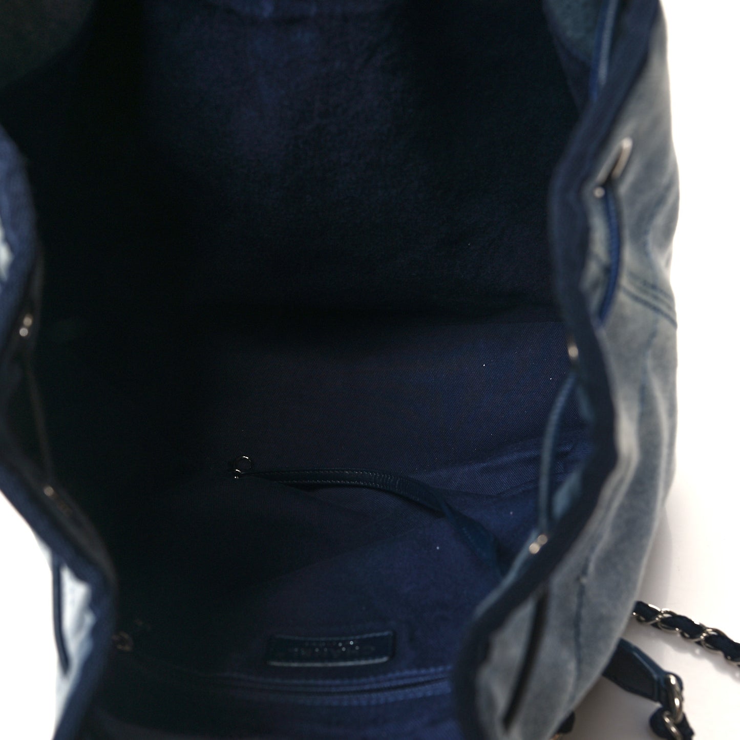 Canvas Sequin Large Deauville Backpack Blue