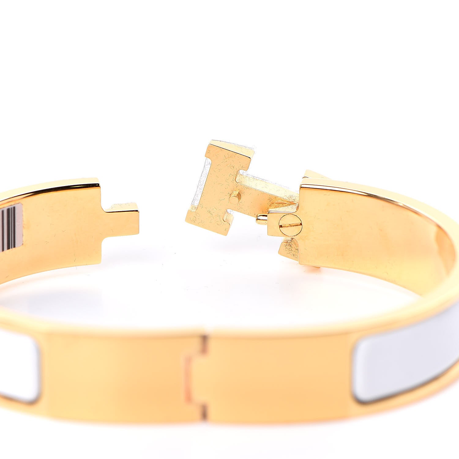 Hermes Enamel Narrow Clic Clac H Bracelet PM White 4 of 6