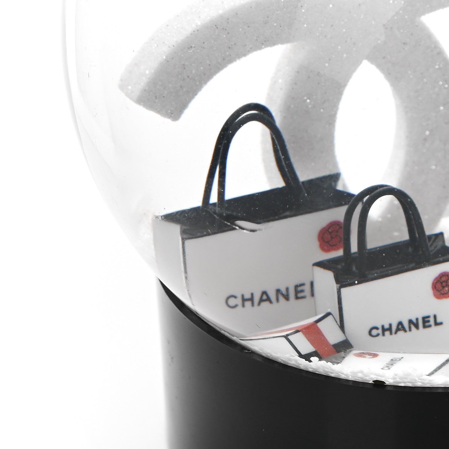 Chanel Glass CC Shopping Bag Snow Globe 5 of 6