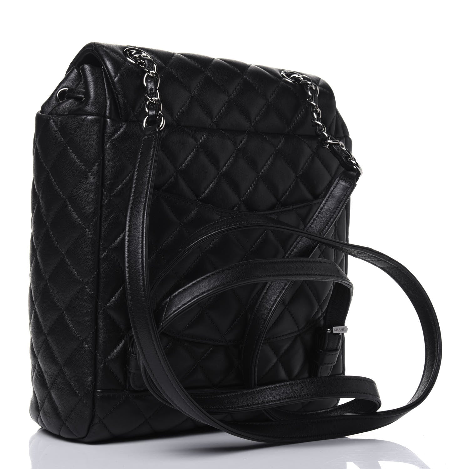 Chanel Calfskin Quilted Small Urban Spirit Backpack Black 2 of 17