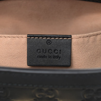 Gucci Guccissima Small Padlock Tote Black 6 of 9