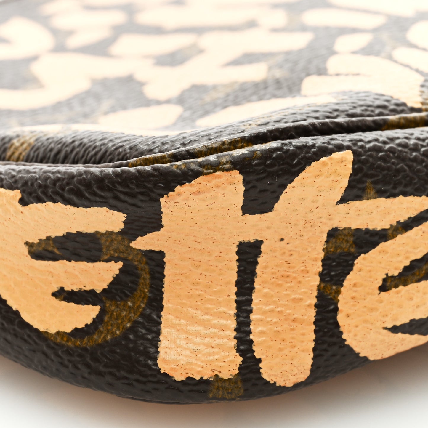 Monogram Graffiti Pochette Accessories Peach