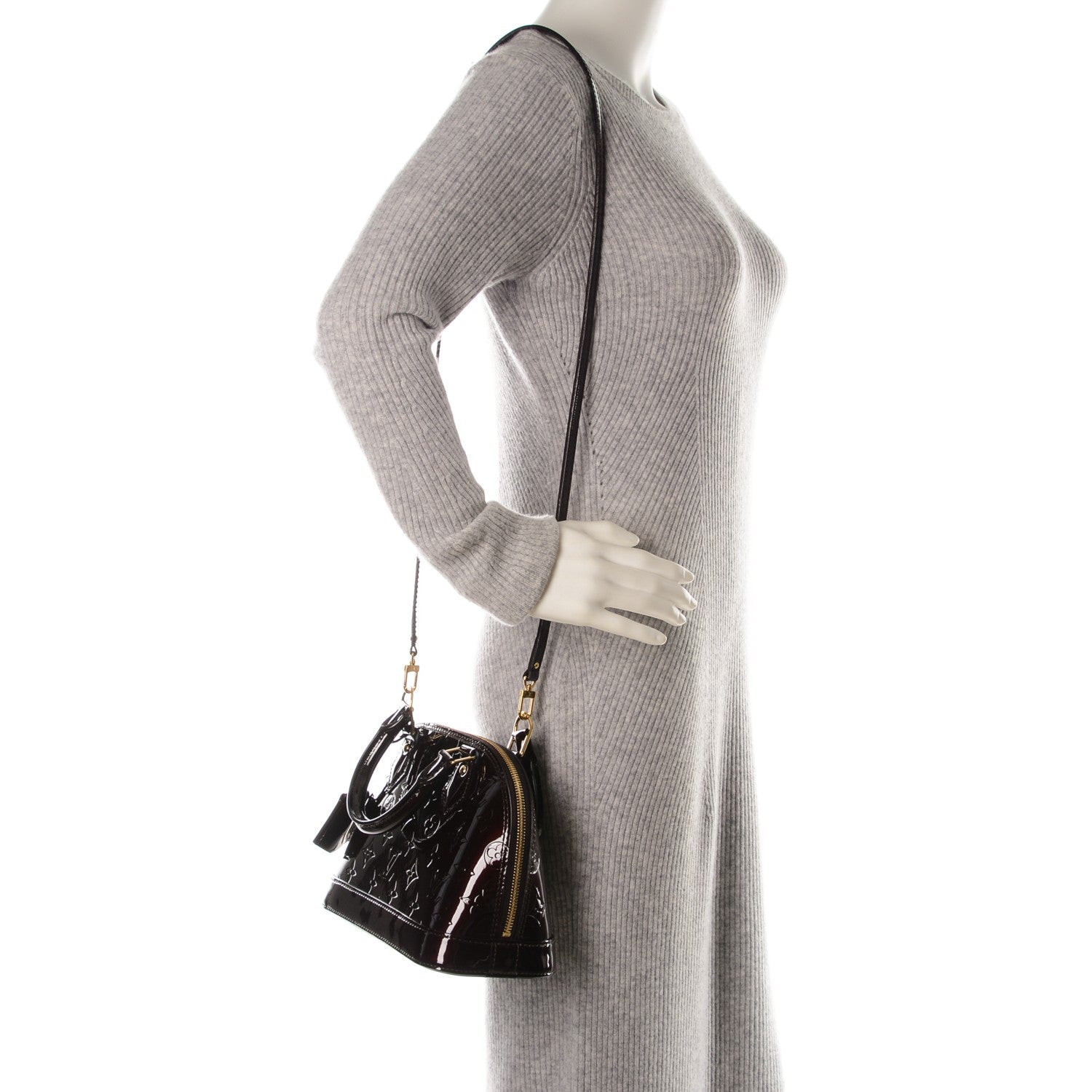 Louis Vuitton Vernis Alma BB Amarante 2 of 8