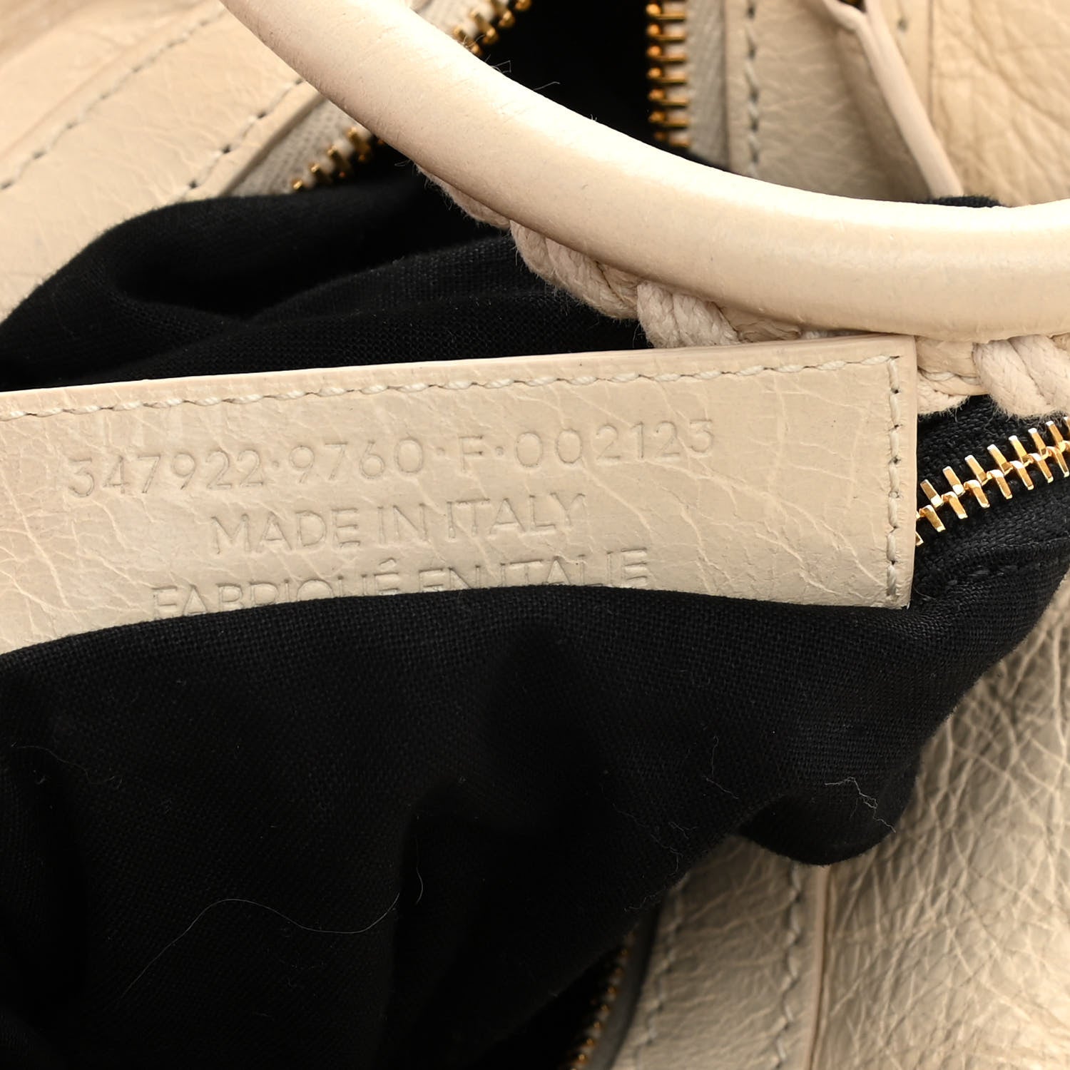 Balenciaga Agneau Giant 12 Gold Hardware Zip Traveler Backpack Blanc Creme Light Craie 6 of 10
