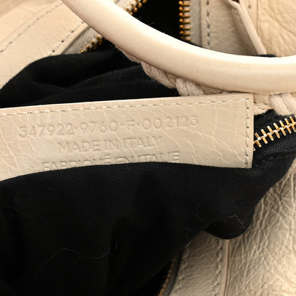 Balenciaga Agneau Giant 12 Gold Hardware Zip Traveler Backpack Blanc Creme Light Craie 6 of 10