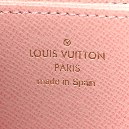 Louis Vuitton Damier Azur Zippy Wallet Rose Ballerine 6 of 9