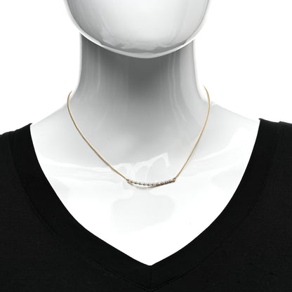 David Yurman 18K Yellow Gold Diamond Paveflex Petite Pave Station Necklace 2 of 4
