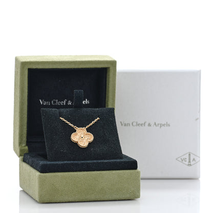 Van Cleef & Arpels 18K Yellow Gold Vintage Alhambra Pendant Necklace 5 of 5