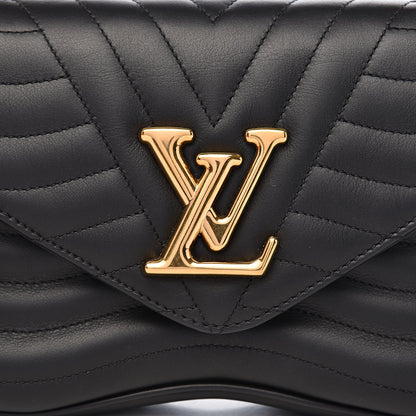 Louis Vuitton Calfskin New Wave Chain MM Black 12 of 13