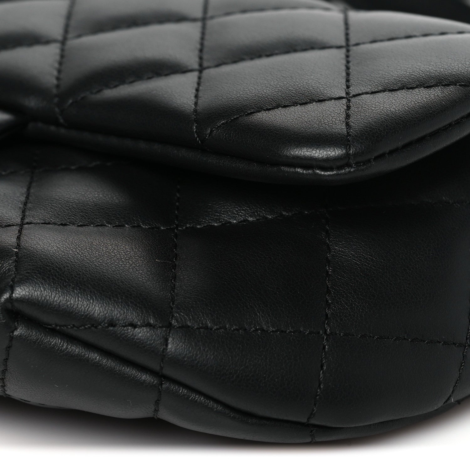 Chanel Calfskin Quilted CC Uniform Flap Belt Bag Black 10 of 11